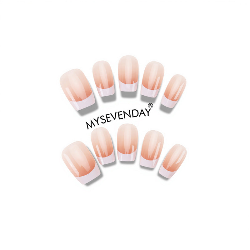 Elegant French Tip Press-On Nails Kalsten