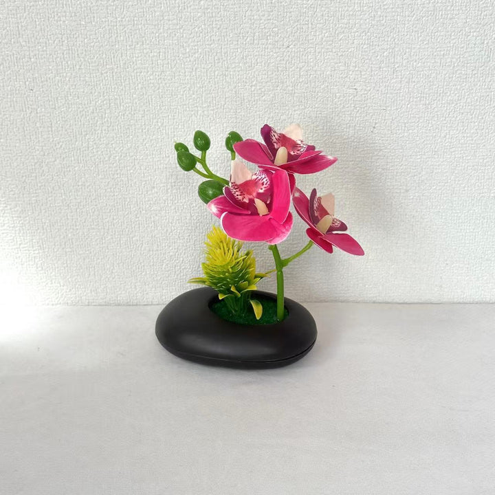 Decorative Faux Orchid Blossom Arrangement