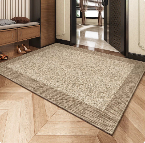 Braided Natural Fiber Entryway Mat for Home