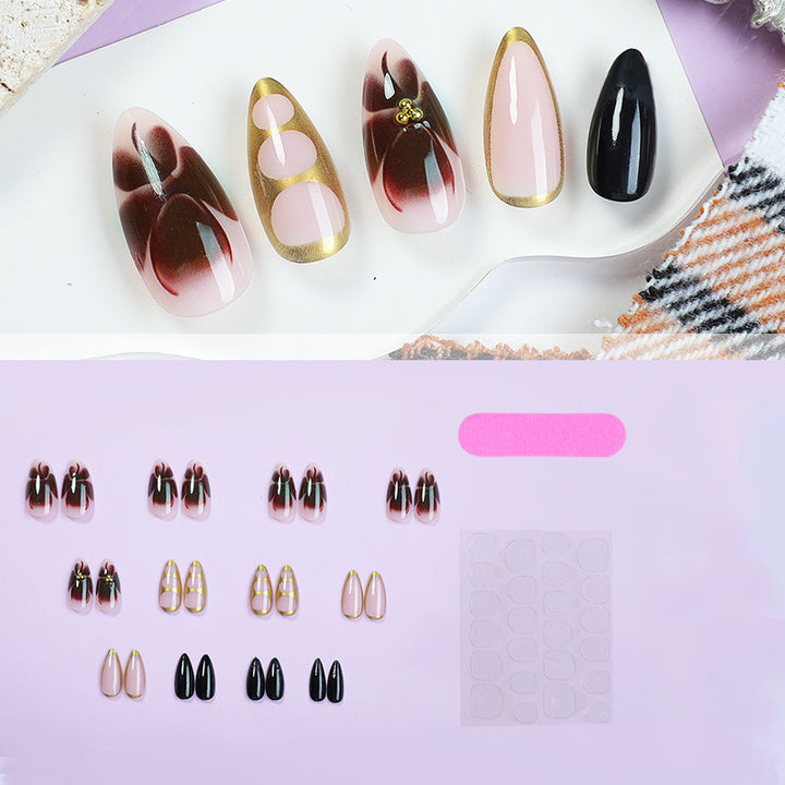 Art nail set with creative geometric accents Kalsten