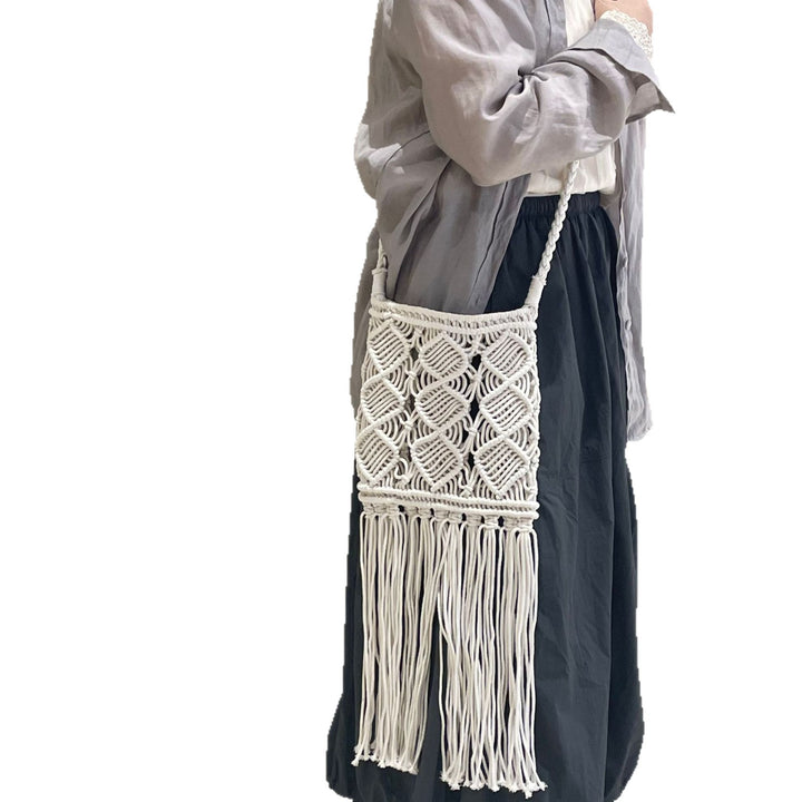 Hand-knotted macrame shoulder bag Kalsten