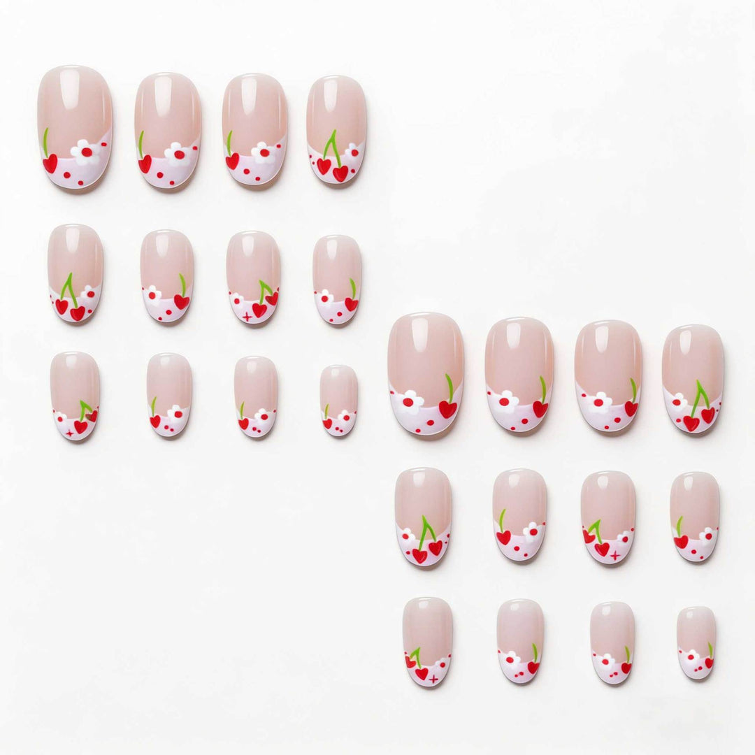 Floral Accent Manicure Design