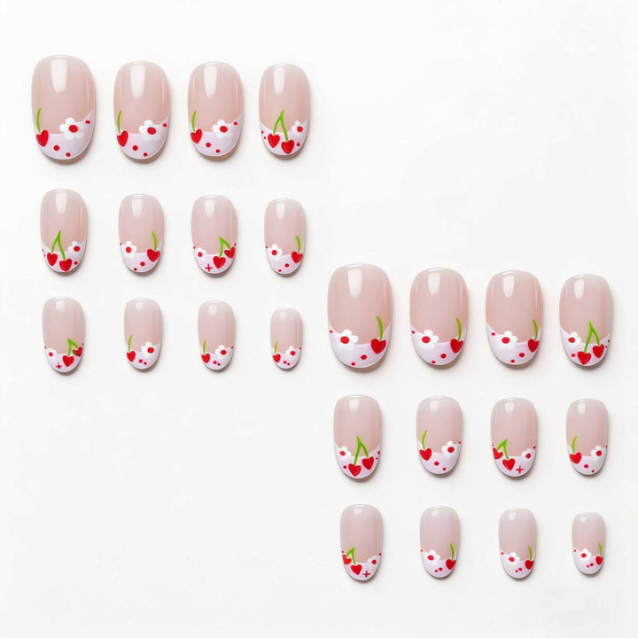 Floral Accent Manicure Design