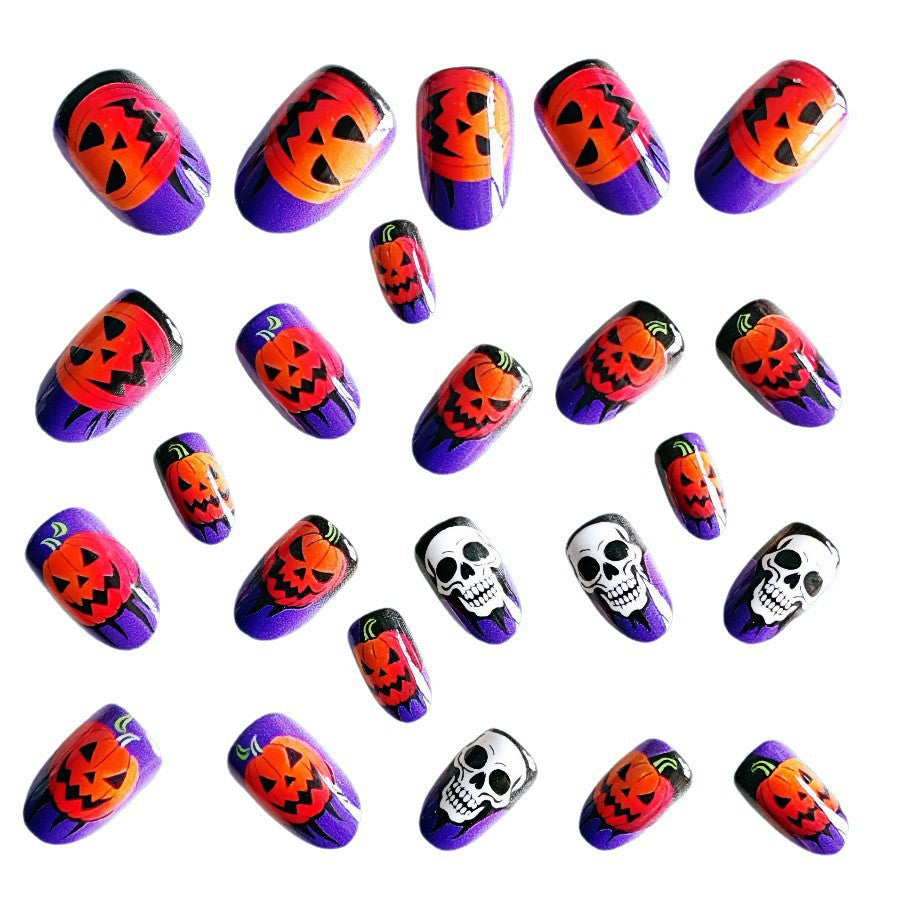 Acrylic nail set with Halloween motif Kalsten
