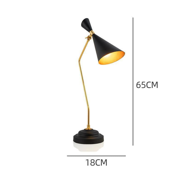 Mid-Century Modern Desk Lamp with Adjustable Shade