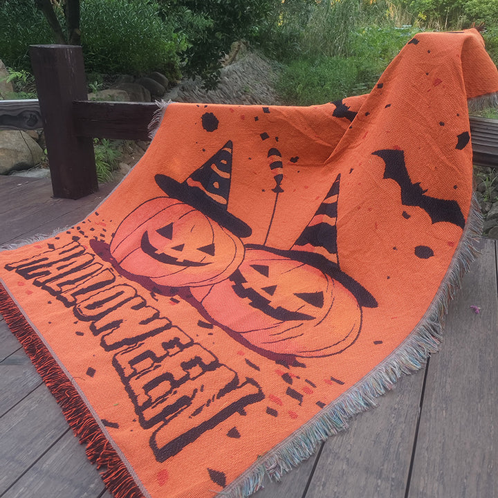 Halloween-Themed Throw Blanket