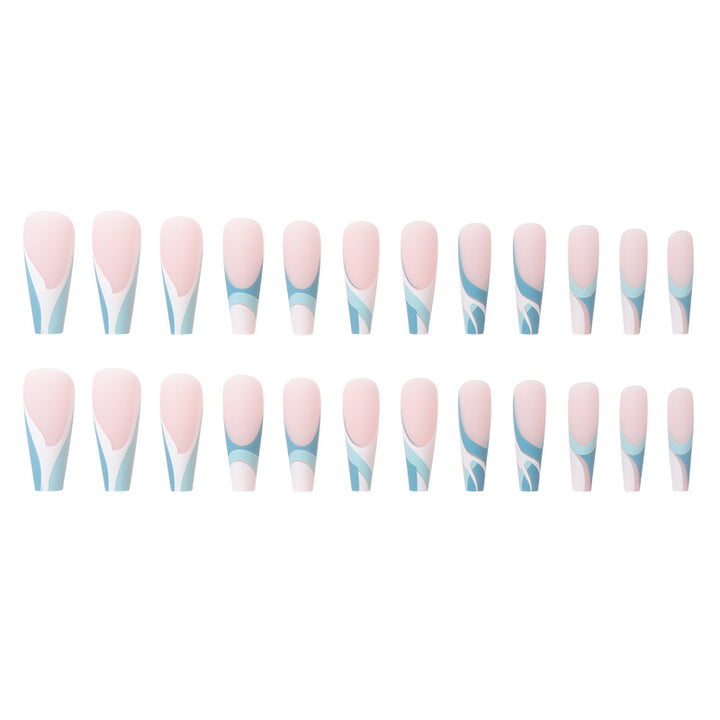 Stylish Geometric Press-On Nails Kalsten
