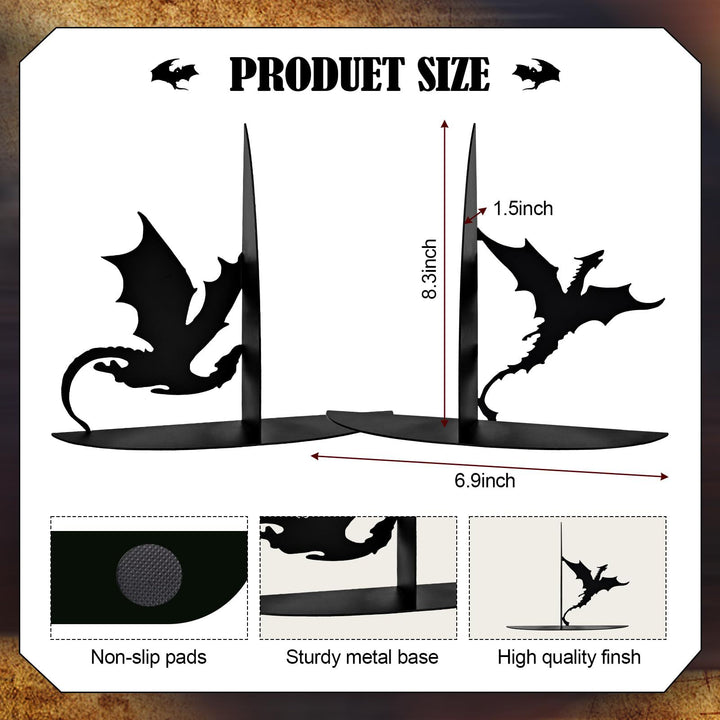 Decorative Dragon Bookends