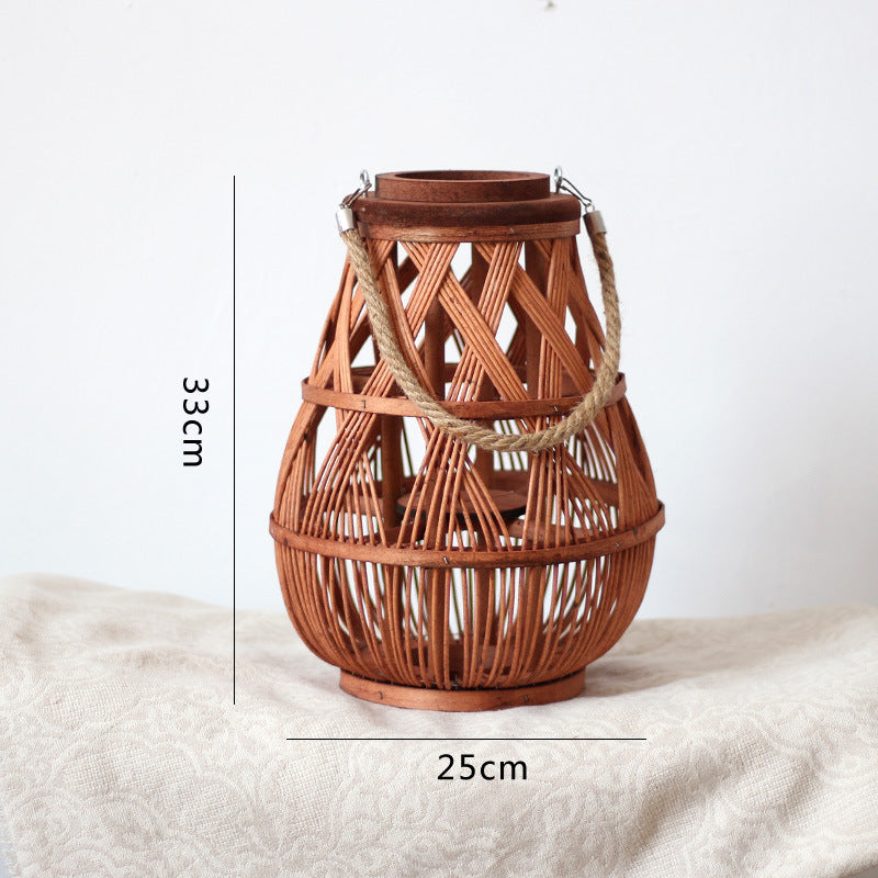 Handmade Rattan Lantern Kalsten