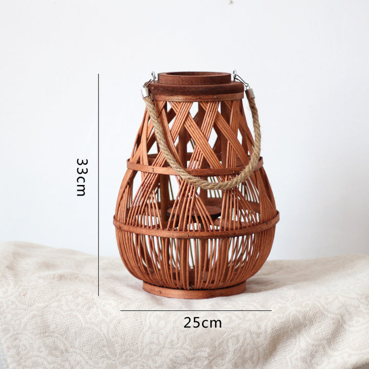 Handmade Rattan Lantern Kalsten