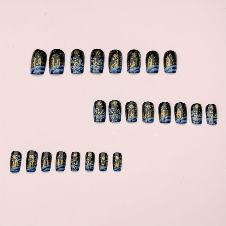 Artificial Nails in Festive Winter Landscape Design Kalsten