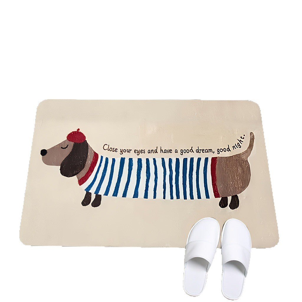 Cartoon-Themed Bath Mat Kalsten