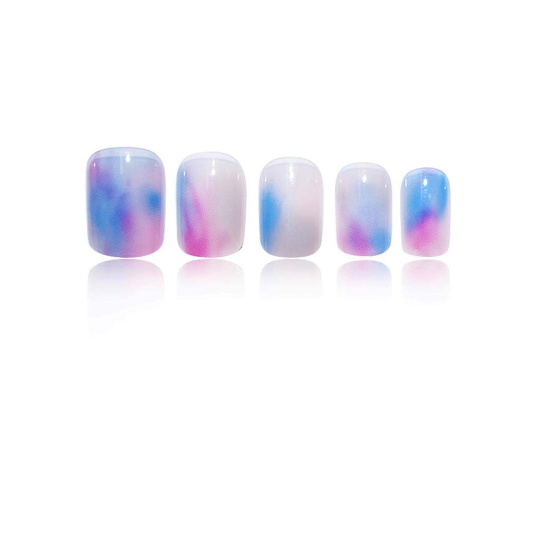 Artistic Watercolor Nail Extensions Kalsten