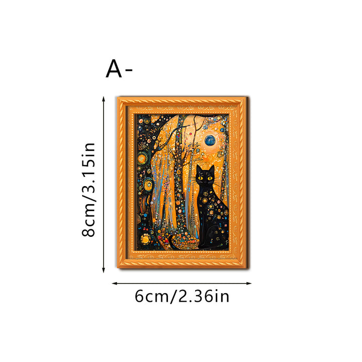 Decorative cat art with futuristic design Kalsten