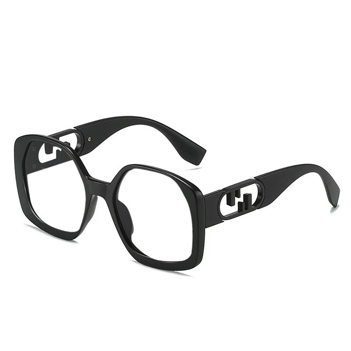 Women oversized sunglasses with extravagant geometric frame and elegant accents Kalsten