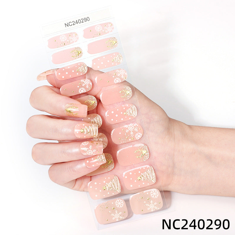 Elegant Floral Design Nail Wraps