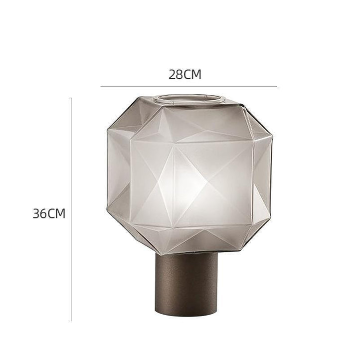 Geometric Glass Table Lamp