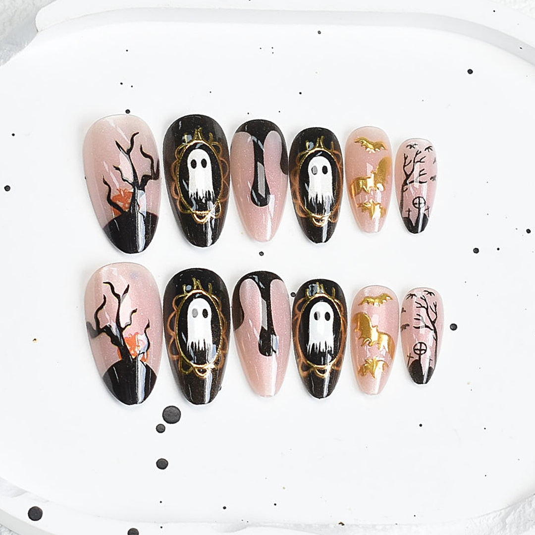 Halloween-Inspired Decorative Press-On Nail Set Kalsten