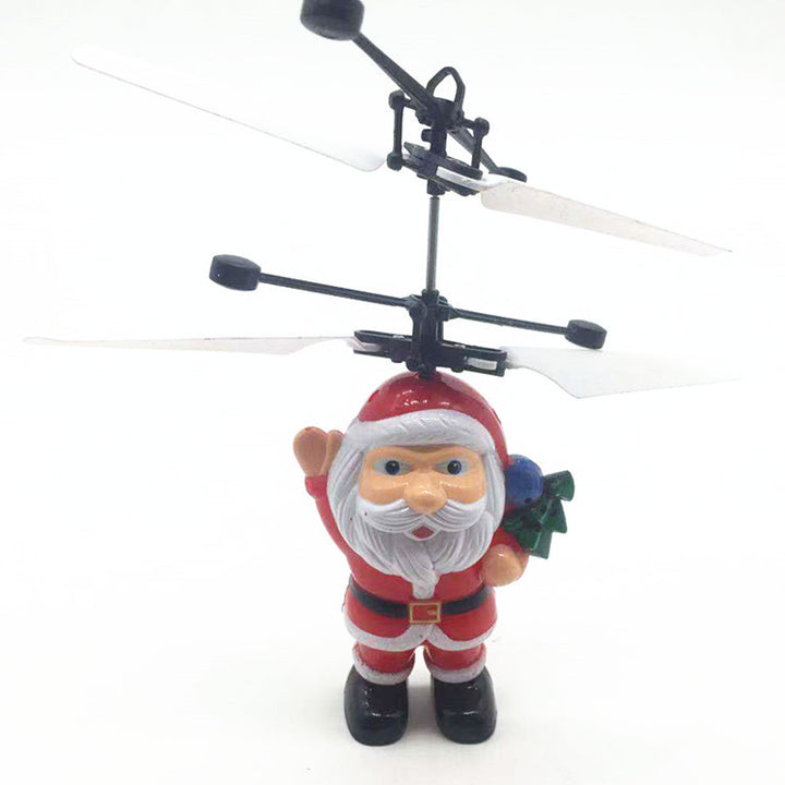 Flying Santa Claus decorative figure with rotor