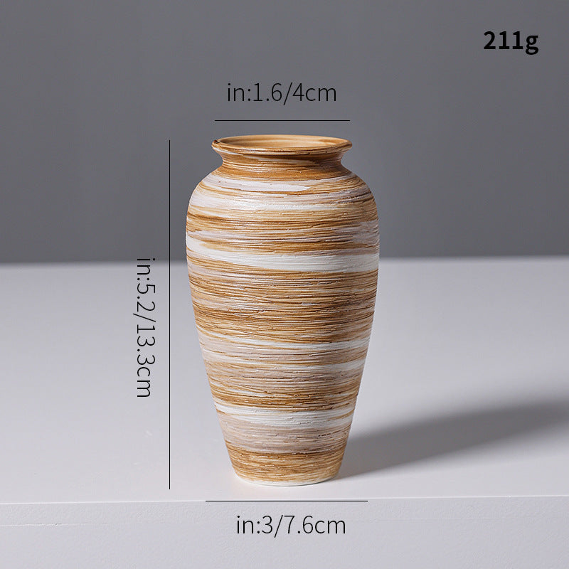 Artistic Spiral Design Ceramic Vase Kalsten