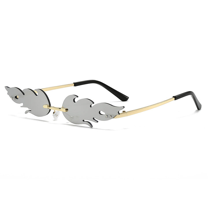 Ladies extravagant sunglasses in creative flame design Kalsten