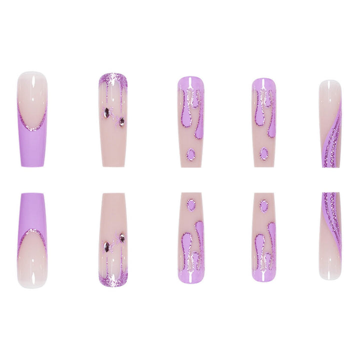Artistic Long Press-On Nails Kalsten