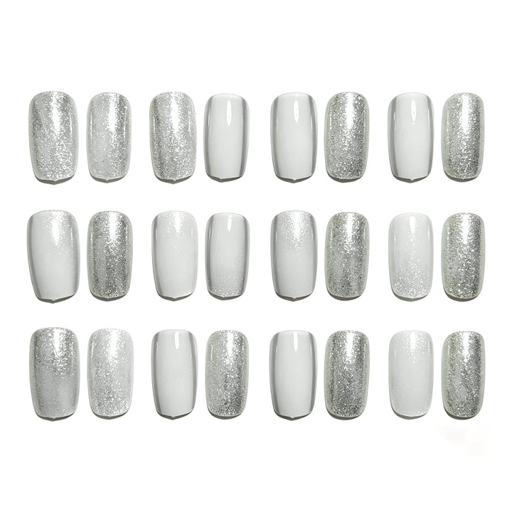 Elegant Glittery Acrylic Nail Extensions Kalsten