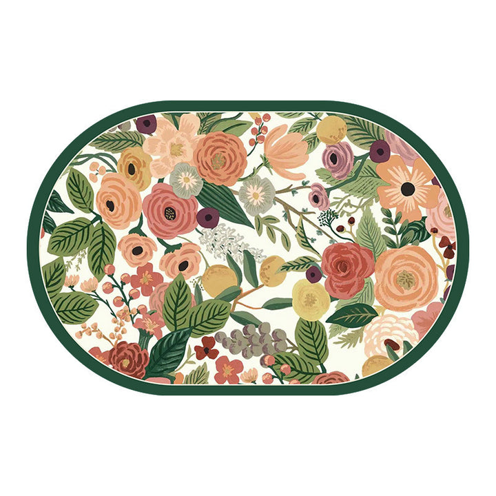 Decorative Floral Entryway Mat