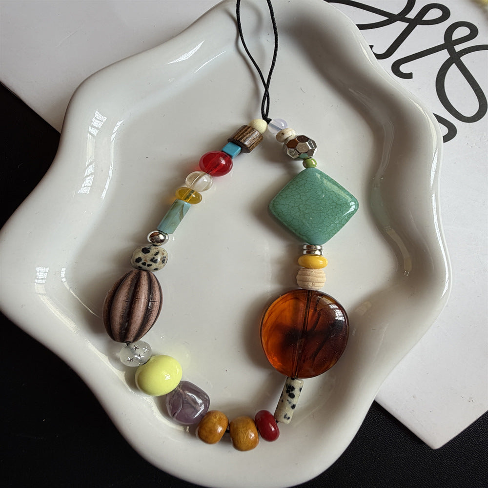 Stylish Beaded Phone Lanyard Kalsten