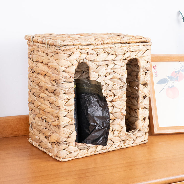 Wall-Mounted Wicker Storage Basket Kalsten