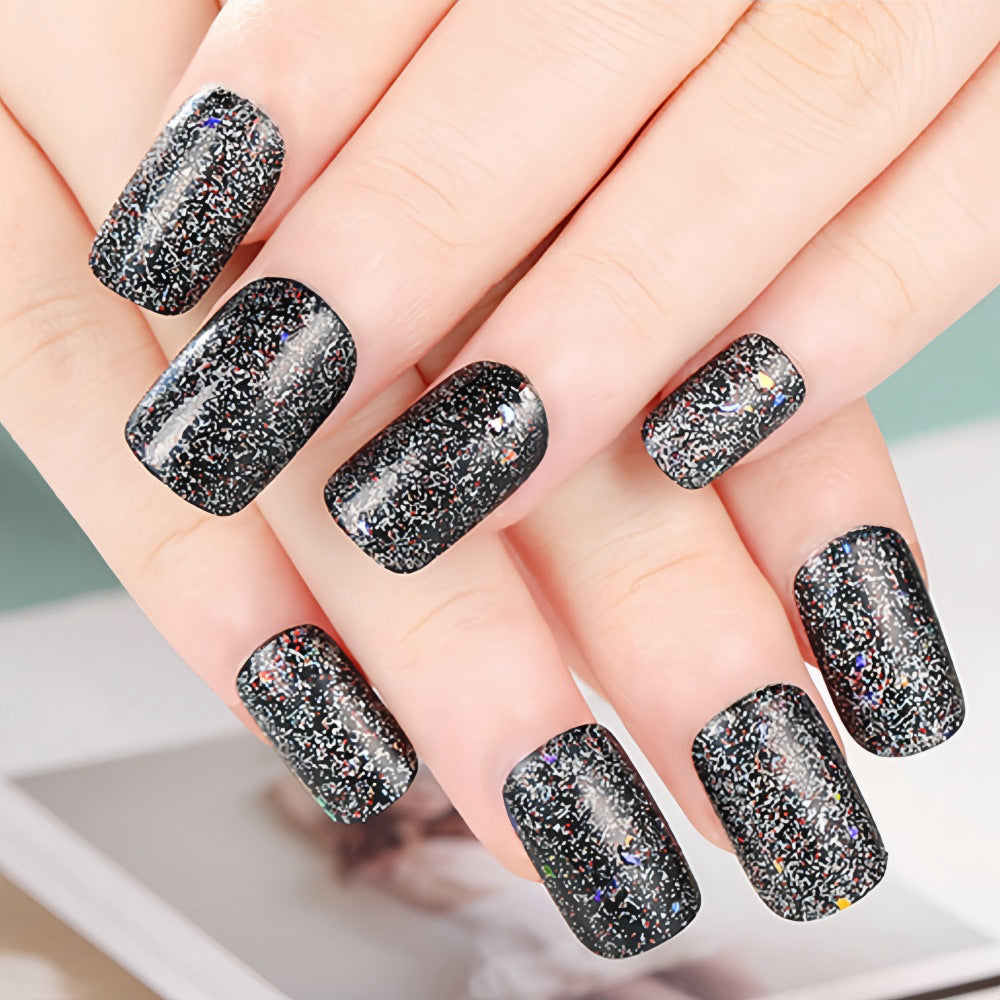 Shiny artificial nails with sparkling glitter Kalsten