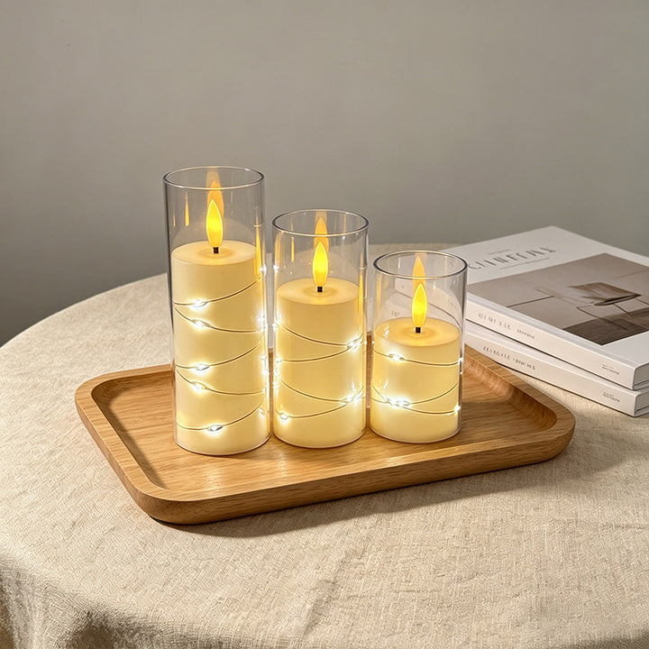 LED Scented Candle with Flame Effect Kalsten