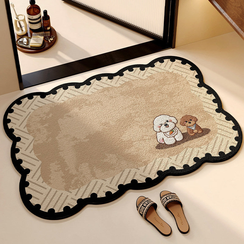 Decorative Cat-Shaped Bath Mat