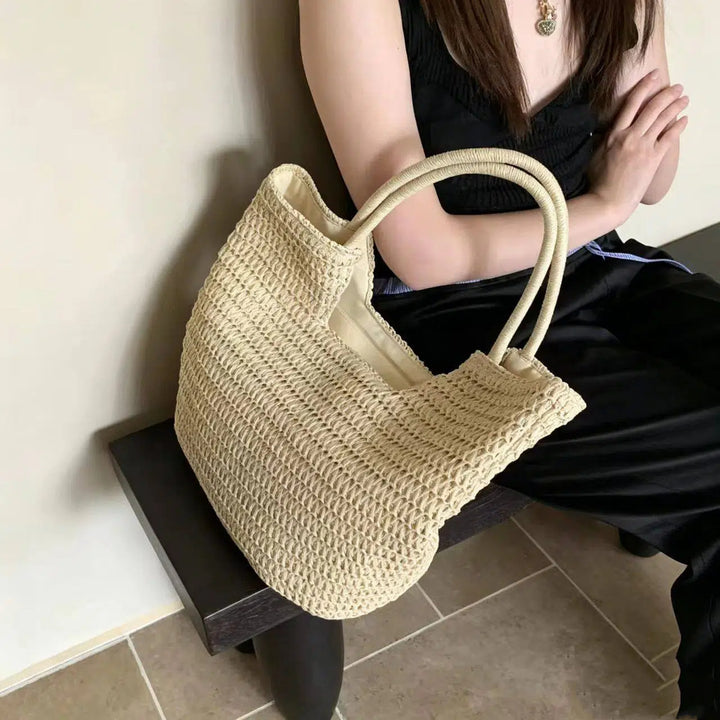 Shopping net with handwoven design Kalsten