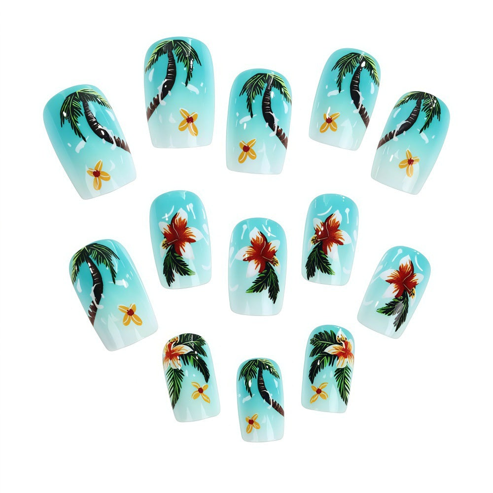 Nail Art Design with tropical motifs Kalsten
