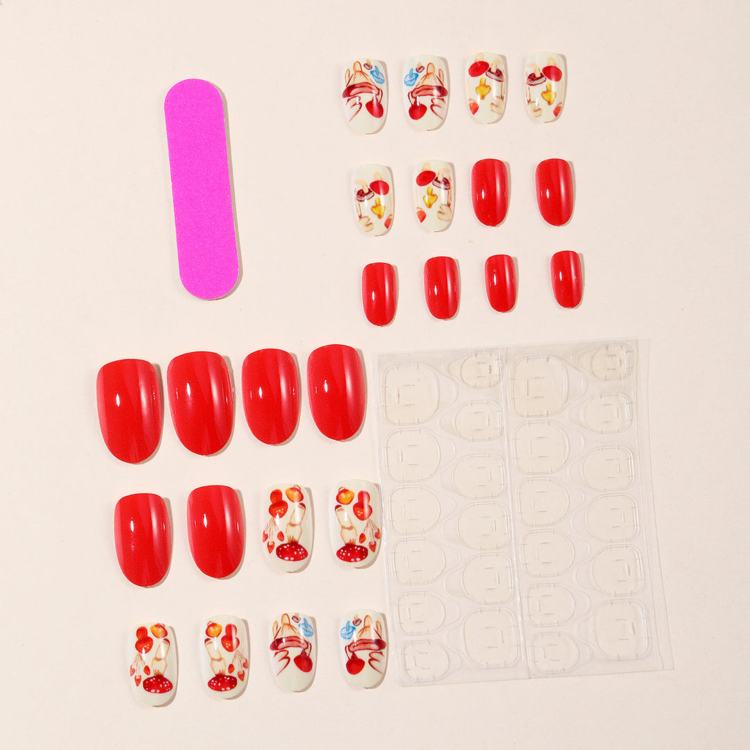 Expressive Food-Themed Nail Art Extensions Kalsten