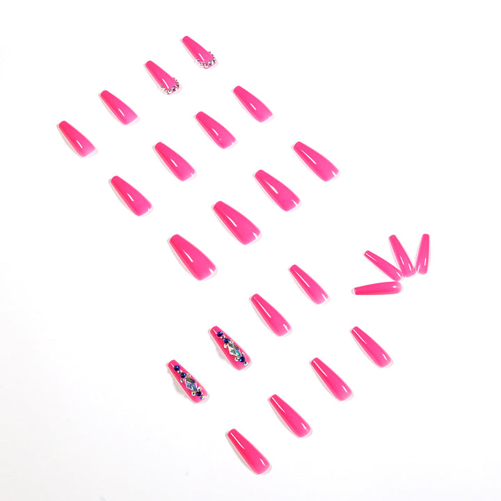 Elegant Nail Art with Glitter Decoration Kalsten
