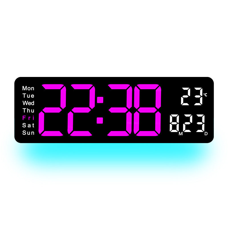 Digital LED Alarm Clock with Temperature and Day of the Week Display Kalsten