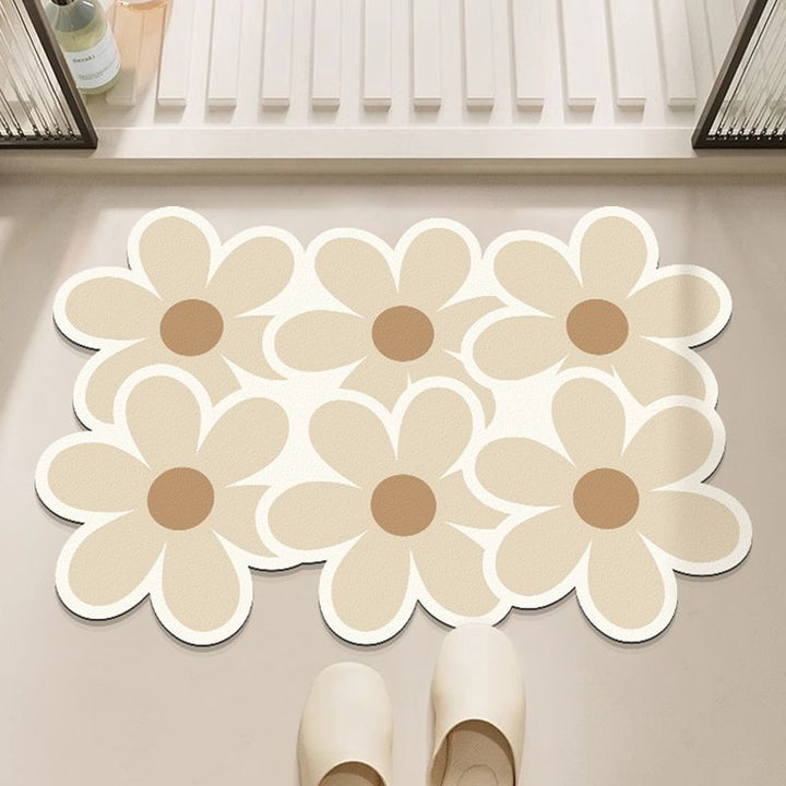 Decorative Floral Floor Mat