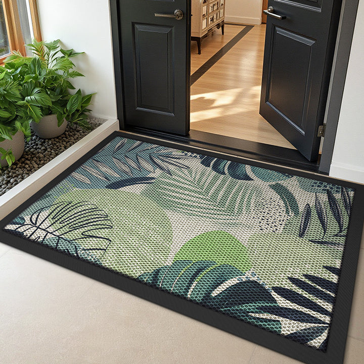 Floral Design Outdoor Welcome Mat Kalsten