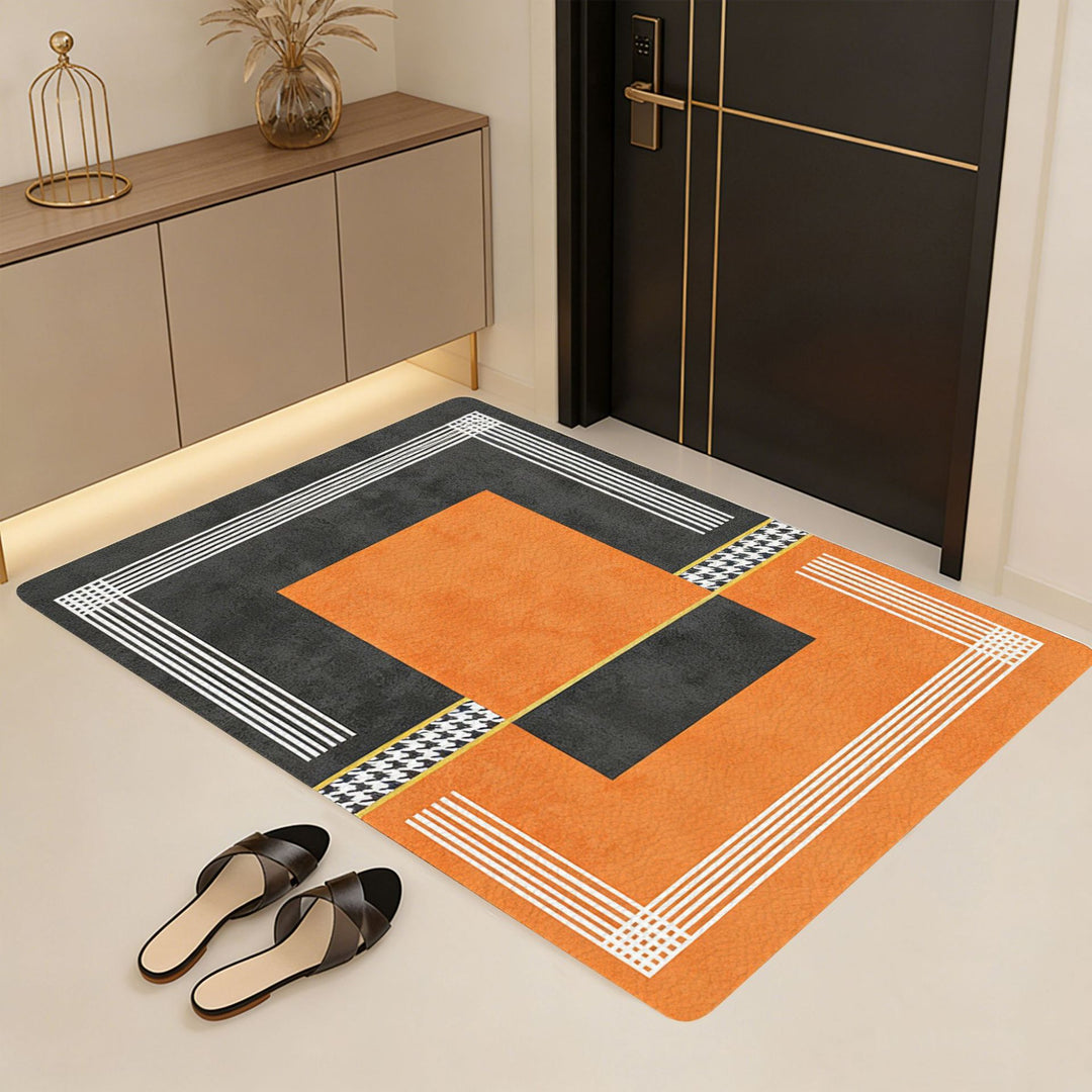 Decorative Geometric Pattern Area Mat Kalsten
