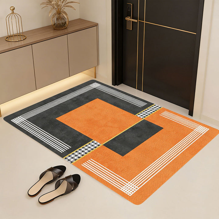 Decorative Geometric Pattern Area Mat Kalsten