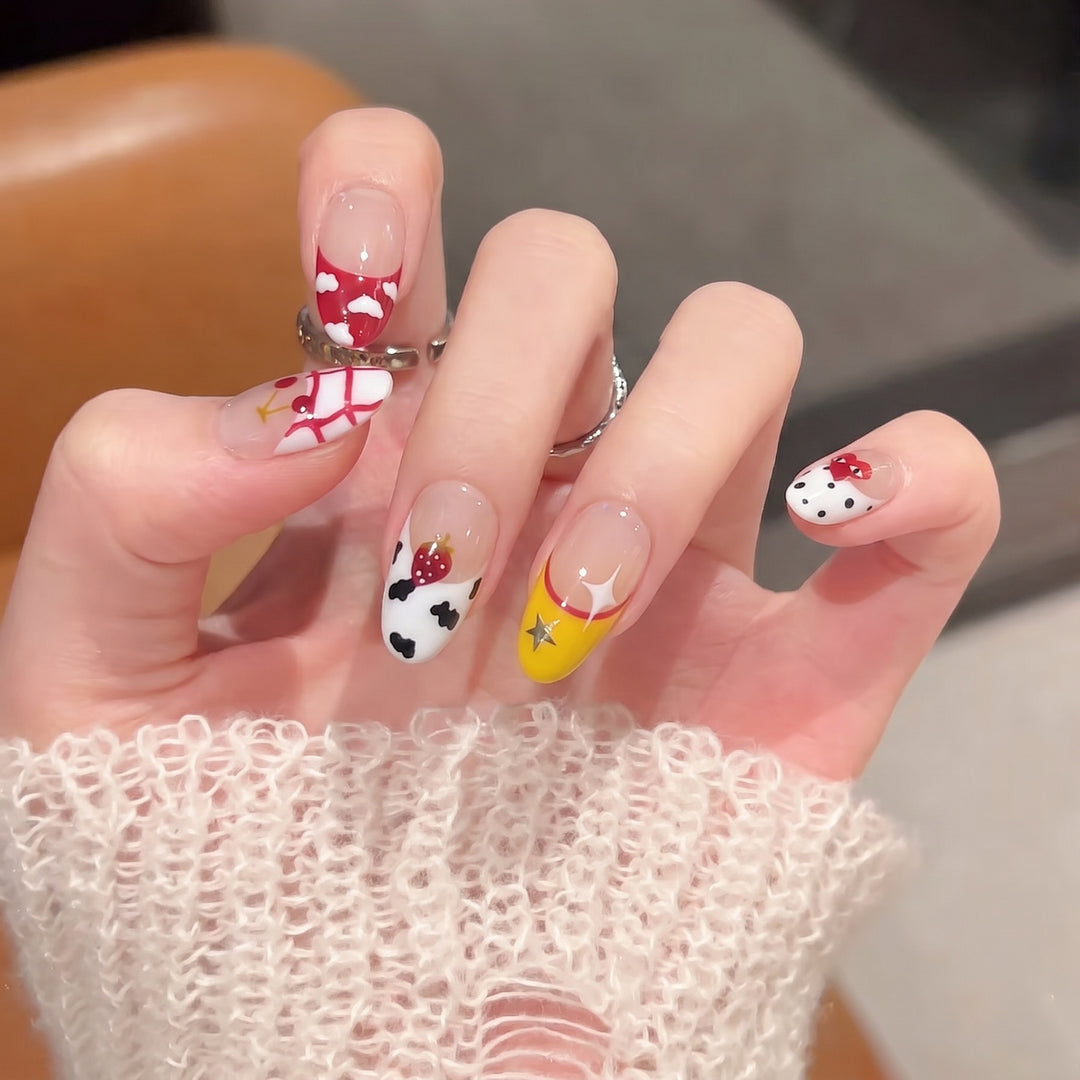 Creative Fruit-Themed Press-On Nail Set Kalsten