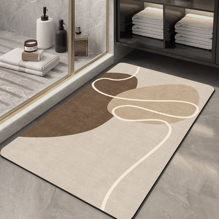 Abstract Pattern Non-Slip Bath Mat Kalsten
