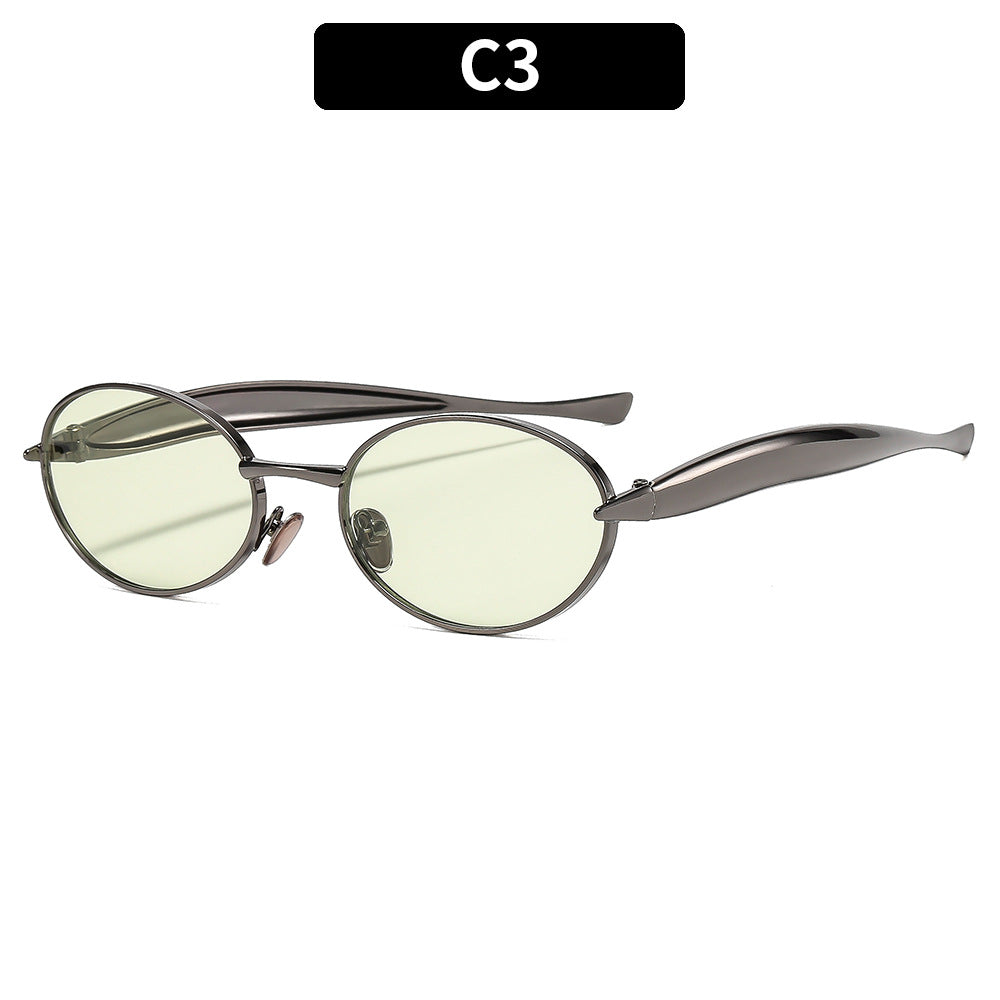 Elegant Oval Frame Eyewear