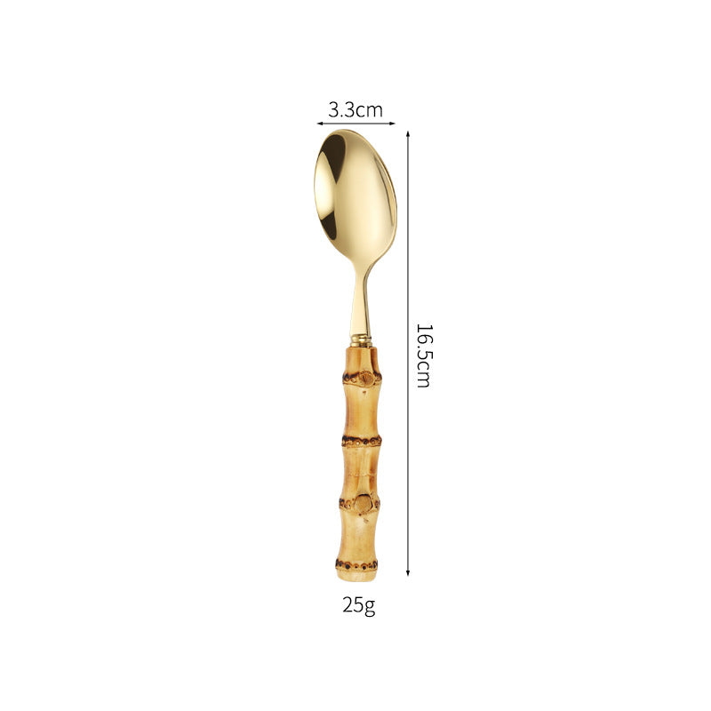 Bamboo Handle Salad Fork Kalsten