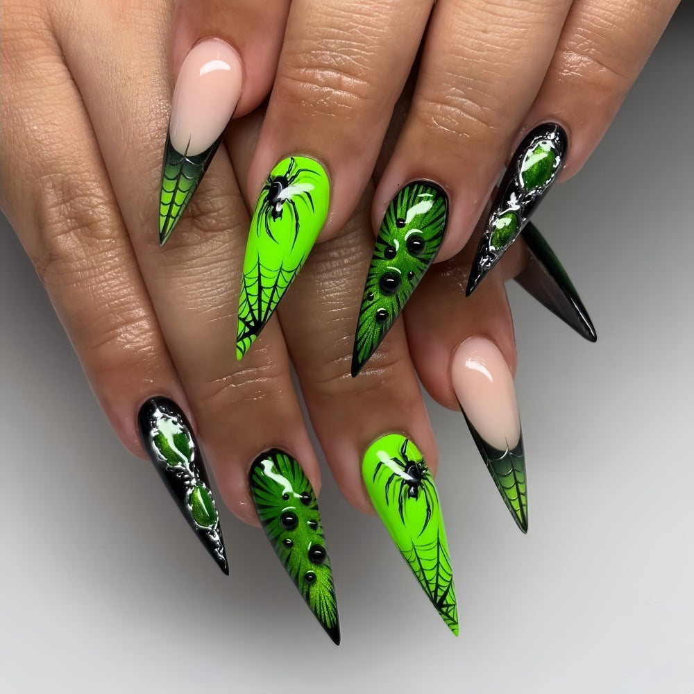 Spooky Nail Art Set with Spider Design Kalsten