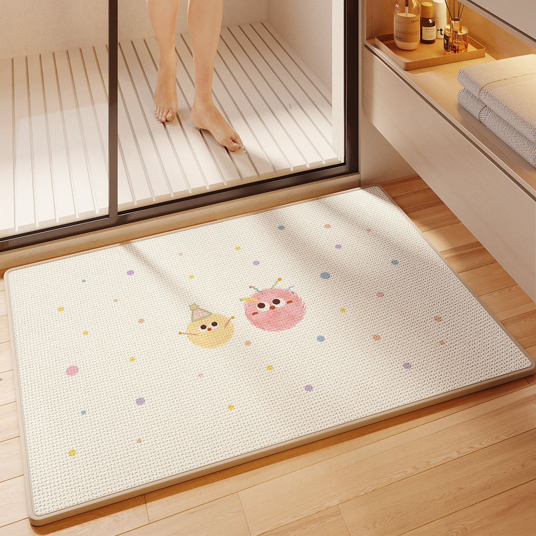 Fun-Themed Absorbent Bath Mat