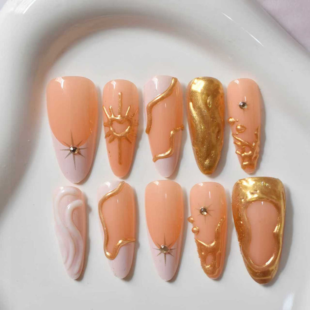 Premium Artistic Press-On Nail Extensions Kalsten
