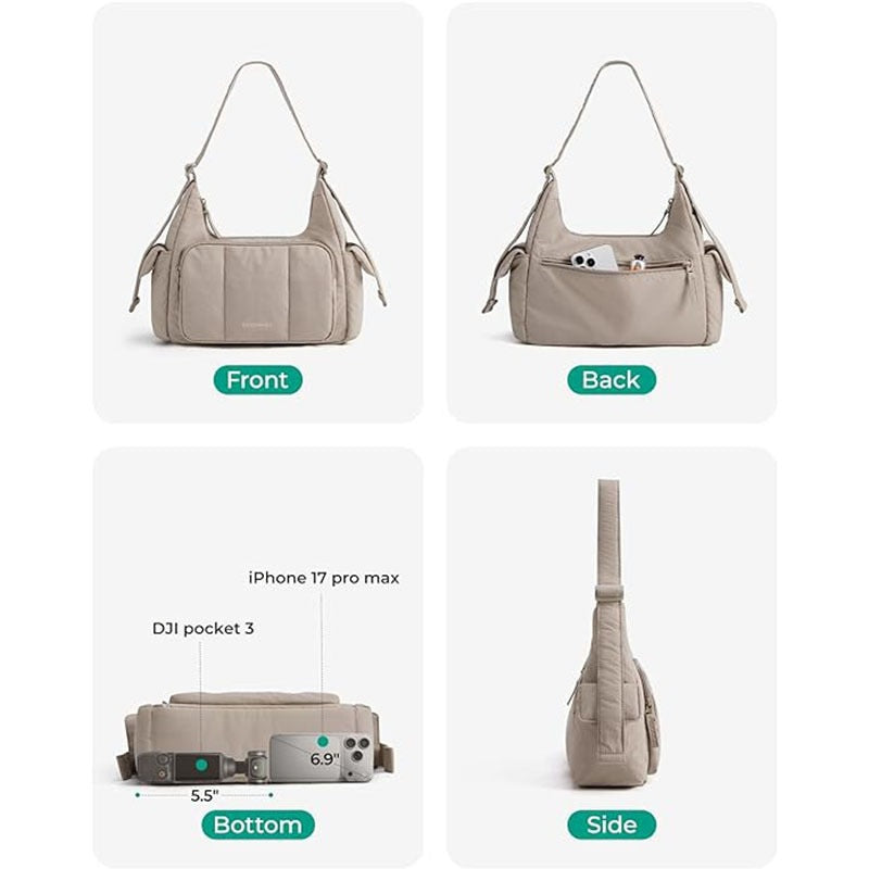 Fashionable shoulder bag with structured padding Kalsten